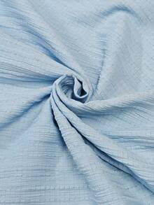 Elenzga Women's Elegant Sleeveless Layered Ruffle Dress, Textured Fabric, Suitable For Beach Dates, Spring/Summer - Blue - View 3