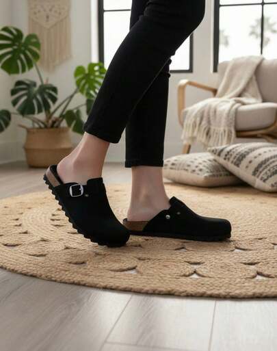 Zuecos Comodos Varios Colores Tipo Clog con Hebilla Ajustable y Suela Antideslizante Fiorella MX