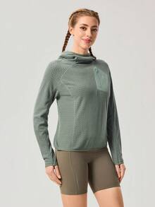 OutZeal 女士运动上衣 冬季露营徒步保暖长袖运动上衣 - 綠色 - 查看 9