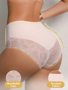 DesireSculpt 2件装蕾丝拼接女士比基尼三角裤 - 彩色 - 查看 2