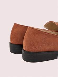 CUCCOO DOLLMOD Ladies Fashion Diamond Belt Casual Flat Shoes - Brown - View 4