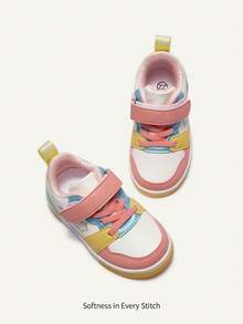 Cozy Pixies Spring/ Summer Fashion Versatile Fun Cute Contrasting Colors Colorful Color Matching Star Embroidery Baby Sneakers College Style Outdoor Play - Multicolor - View 3