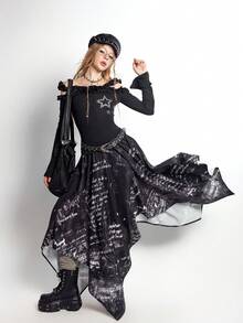 Bloopia 女士蕾丝领露肩水钻装饰优雅上衣，春夏款 - 彩色 - 查看 6