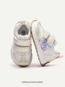 Cozy Pixies Một đôi giày thể thao trẻ em đế bằng mềm mại, đa năng, vui nhộn, màu trắng kiểu công chúa kỳ lân, thích hợp cho mùa xuân và hè, kiểu dáng sinh viên, hoạt động ngoài trời, du lịch, nghỉ mát, ngày của Mẹ, phong cách thường ngày, đa năng bốn mùa. - trắng - Xem 1