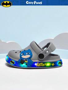 BATMAN X Cozy Pixies Toddler Boys' Comfortable Fashion Green Dinosaur Cartoon Cute Lightweight Breathable Sandals For Summer - Grey - View 6