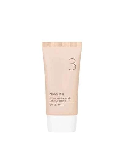 numbuzin No.3 Porcelain Base-Skip Tone Up Beige SPF 50+ 50 Ml