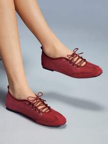 CUCCOO GRLICON Zapatos planos para mujer - Burdeos - Ver 6