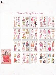 Beautiful Women And Prosperous Life: Washi Paper Stickers For Journals And Announcements - suit - View 12