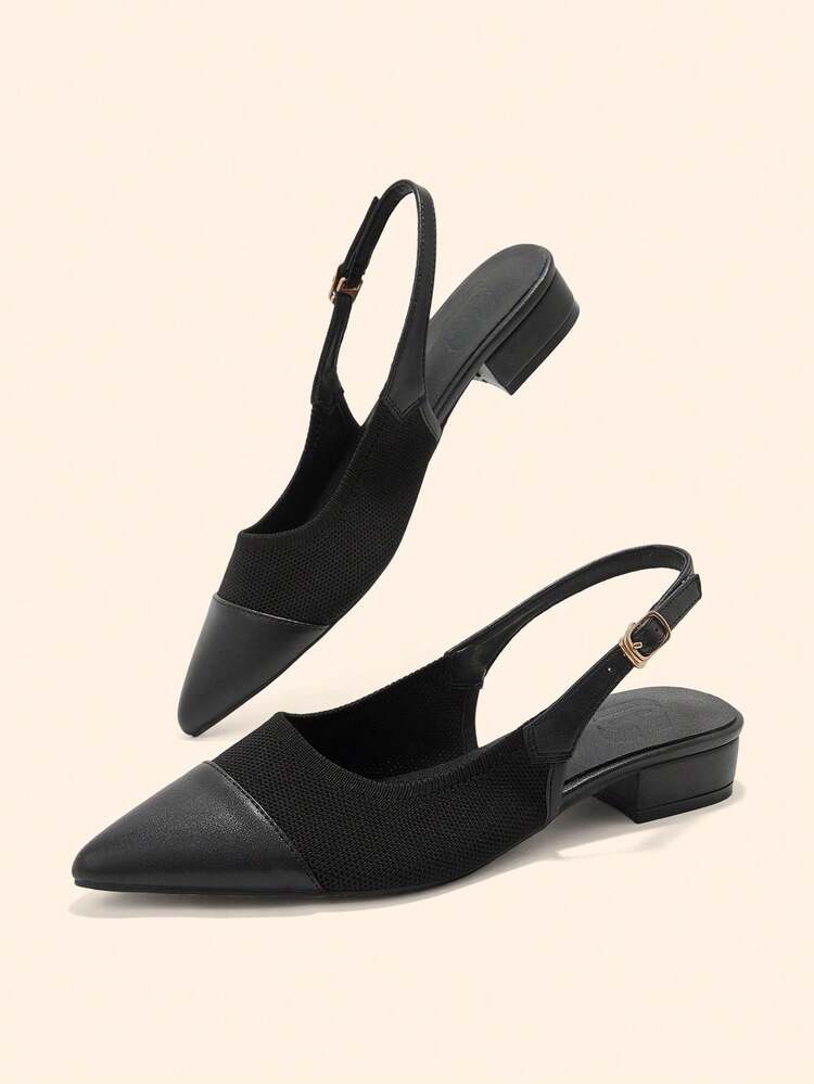 CUCCOO BASICS Women's Shoes Classic Simple Fashion Women's Flat Shoes Net Splicing Women's Shoes Elegant Elegant Wear Spring Shoes