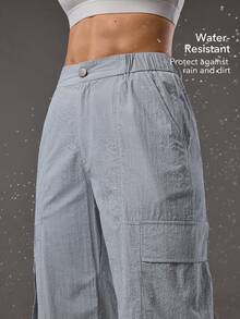 OutZeal Women Outdoor Pants Hiking Camping Water-Resistant Cargo Pocket Jogger Pants - Light Grey - View 2