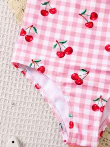 Emery Rose Kids Emery Rose Kids Áo tắm tankini in hoa dễ thương cho bé gái, kiểu dáng thường ngày, thích hợp cho mùa xuân/hè. - Hồng - Xem 5