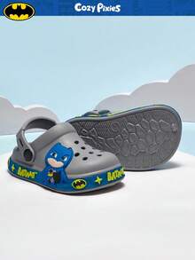 BATMAN X Cozy Pixies Toddler Boys' Comfortable Fashion Green Dinosaur Cartoon Cute Lightweight Breathable Sandals For Summer - Grey - View 9