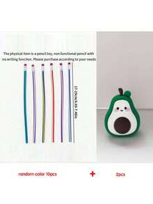 Lápices flexibles e irrompibles de colores aleatorios, adecuados como juguetes de aprendizaje y regalos de fiesta (los lápices son solo para jugar, no se recomiendan para escribir) - Multicolor - Ver 16