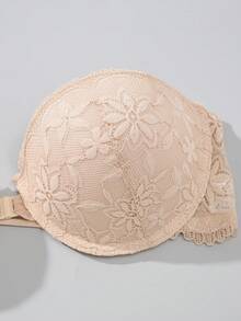 Snug Zone 2pcs/Set Strapless Front Closure Underwire Bra, Lift & Enhance Small Bust, Includes Invisible Shoulder Straps, Versatile Wear - Multicolor - View 4
