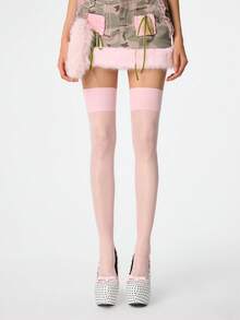 ROMWE Kawaii 14cm High Heel Women's Fashion Pointed Toe Bowknot Polka Dot Sexy Waterproof Platform Pumps - Black and White - View 2