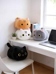 POKOJA LAND 可爱的长尾巴小猫毛绒玩具，逼真的小猫造型，棕色、白色、灰色、黑色可选。温暖的猫咪毛绒玩偶，送给朋友、孩子都非常可爱，是生日、情人节、复活节、儿童节和其他节日的完美礼物，也是派对礼物的理想选择。 - 彩色 - 查看 8