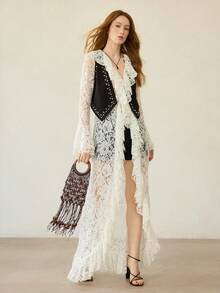 MOTF PREMIUM BOLSO DE MANO CON TRENZAS Y FLECOS PARA VACACIONES DE MUJER - Beis - Ver 9