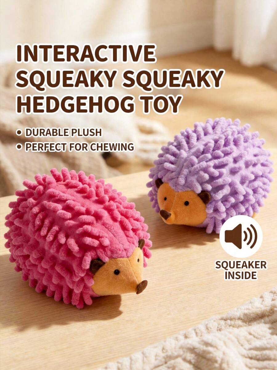 PETSIN 1PC New Model Mop Plush Hedgehog Plush Toy Wholesale For Teething And Chewing Cats And Hedgehog Pets - Multicolor - View 1