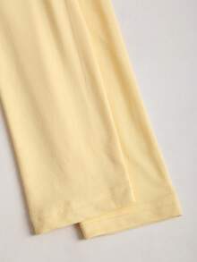 Sweetra Áo thun dài tay cổ cao xếp ly gợi cảm phong cách Y2K - Nhiều màu - Xem 6