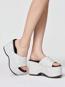 White lace shiny