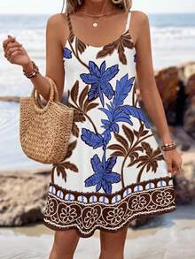 Sylviya Phong cách giản dị, tối giản, bohemian, thanh lịch, lãng mạn, retro, họa tiết hoa, phù hợp cho bãi biển, kỳ nghỉ, mùa xuân/hè. Áo hai dây ngắn dệt kim thoải mái dành cho nữ, thích hợp cho kỳ nghỉ. - Nhiều màu - Xem 4