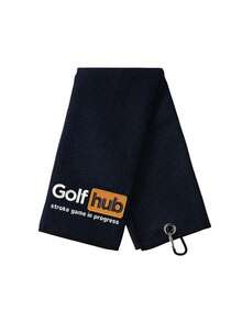Golfhub Golf Towel – Men's Golf Accessories – Gifts For Men And Women – Embroidered Fun Golf Towel - Black Yellow White - View 9