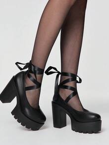 Đen Matte Ribbon chéo
