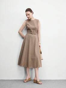 CUCCOO BIZCHIC Women's Rhinestone Embellished Casual Platform Slide Sandals - Brown - View 10