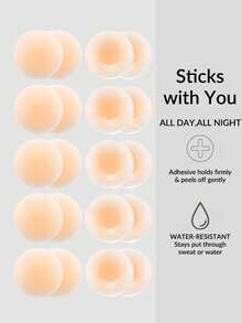 SHAPORA 5 Pairs Women's Adhesive Bras, Pink - Pink - View 1