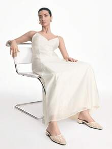 Mnmlis Women's Square Toe Fashion High Heel Mules - Apricot - View 11