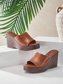 SHUZIA Dép xăng đan đế xuồng kiểu dáng mới dành cho nữ, kiểu dáng tối giản thoải mái, không quai hậu. - Màu Tím - Xem 8