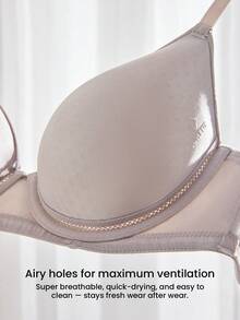 LUVLETTE Plus Dream Curve Support + Grey Smooth Full Coverage Support T-Shirt Minimizer Bra Black Bra Flexi SizeFreedom Bra - Grey - View 9