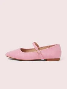 CUCCOO DOLLMOD Women's Casual Versatile Commute Simple Flats For Christmas - Pink. - View 2
