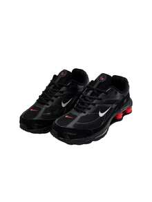 Nike Shox Ride 2 Uniesx Sneakers Black / University Red II7635-001 - Black/Metallic Medium Ash/University Red/Medium Ash - View 4