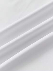 Officeau Men Striped Print Button Casual Short Sleeve Polo Shirt - White - View 5