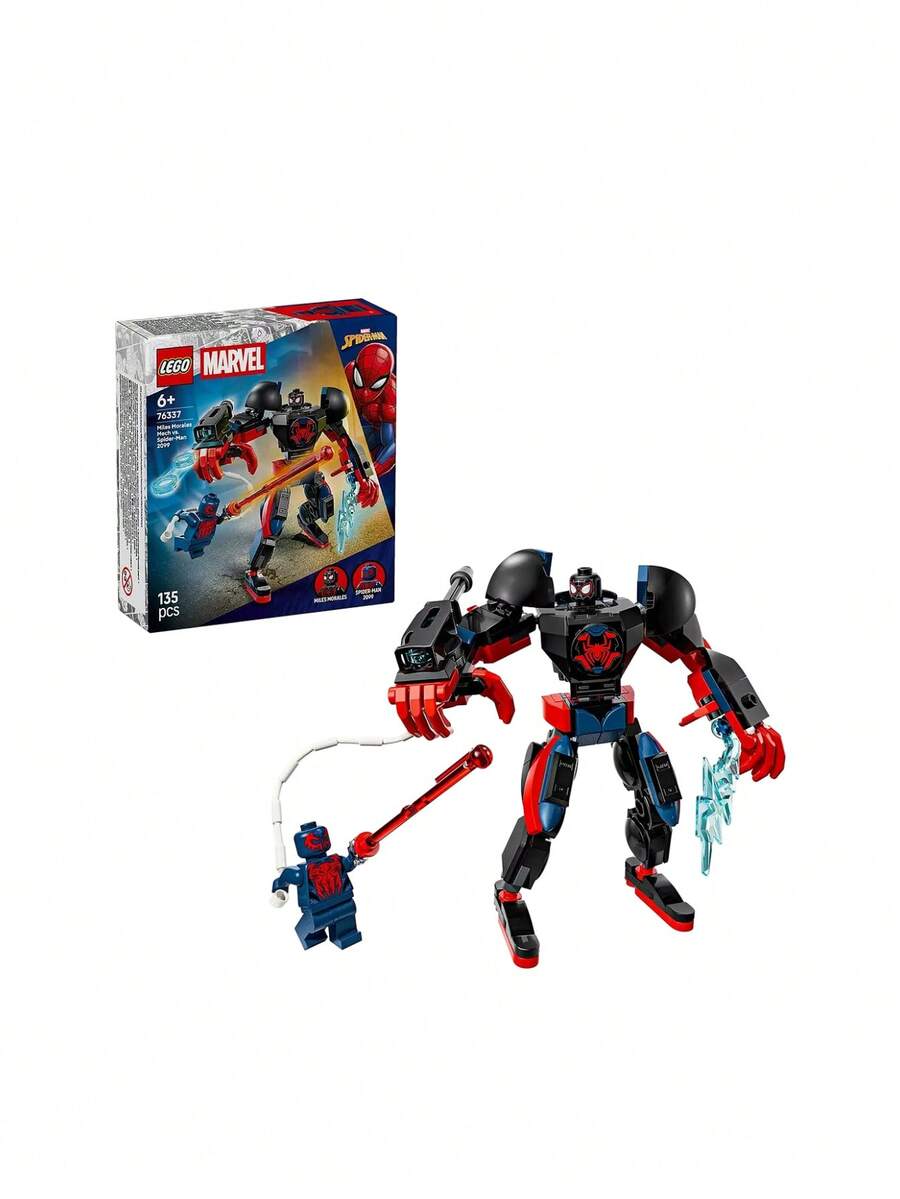 LEGO Marvel Miles Morales Mech Vs. Spider-Man 2099 Kids 6Years+ 76337 - Multicolor - View 1