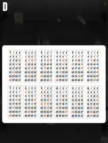 365-Day Daily Stickers, Journal And Notebook Background Decoration Stickers, Self-Adhesive Calendar - suit - View 12