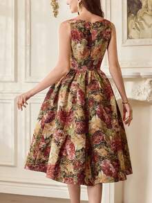 Vintamour Đầm chữ A cổ thuyền không tay, chất liệu jacquard, kiểu dáng cổ điển thanh lịch, có túi, thích hợp cho các bữa tiệc mùa hè, trang phục mùa hè cho nữ, trang phục mùa xuân cho nữ, váy mùa xuân cho nữ, quần áo mùa xuân cho nữ, trang phục nghỉ xuân cho nữ, quần áo mùa xuân cho nữ, đầm thanh lịch cho nữ dự tiệc, đầm dự tiệc thanh lịch cho nữ, đầm dự đám cưới cho nữ, đầm tốt nghiệp, đầm dự lễ thanh lịch, đầm thanh lịch cho nữ, đầm dạ hội. - Nhiều màu - Xem 6