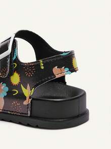 Cozy Pixies 1 Pair Of Summer Fashionable Versatile Dinosaur Fun Cute Children's Casual Soft Sole Lightweight Double Match Male Baby Flat Sandals - Black - View 8