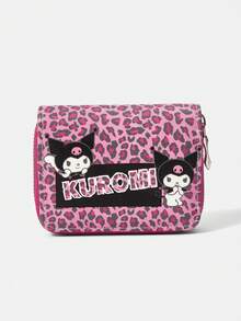 HELLO KITTY AND FRIENDS | SHEIN 1Pc Leopard Print Skull Rabbit Pattern Simple Style Zipper Coin Purse, Suitable For Women. - Multicolor 6 - View 1