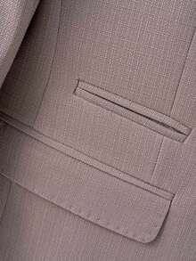 Calvornis Blazer de unicolor versátil y de moda para hombres, para ir al trabajo y eventos formales - Rosa vieja - Ver 6