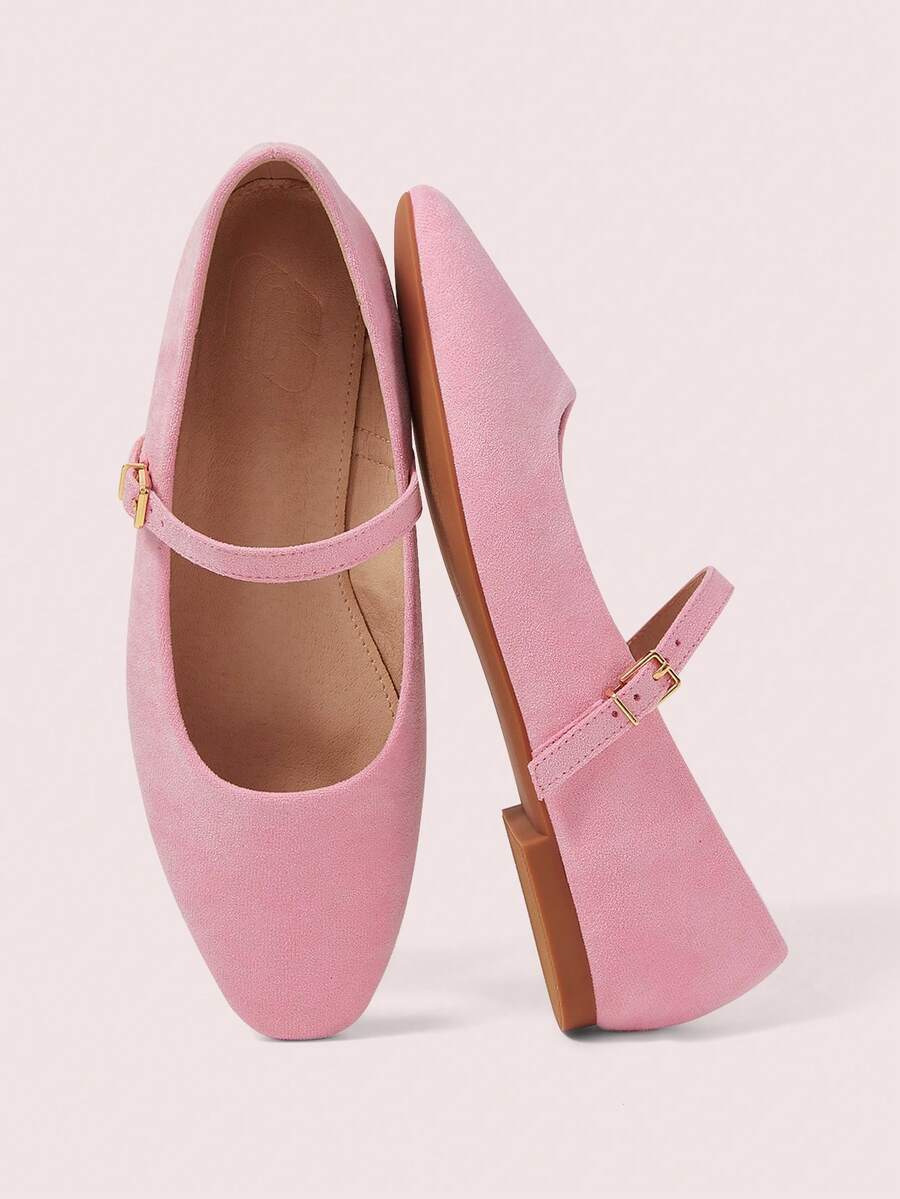 CUCCOO DOLLMOD Women's Casual Versatile Commute Simple Flats For Christmas - Pink. - View 1
