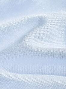 LUVLETTE Plus Blue Unlined Full Coverage Side Support Mesh Sheer Airy Basic Breezy Comfort Minimizer Bra - Baby Blue - View 11