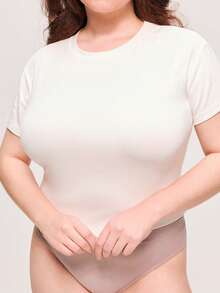 LUVLETTE Plus Reusable Not Sticky Self-Adhesive No-Show Light Nude Silicone Nipple Covers-No Glue In The Middle-Vanilla Wedding Bra - Vanilla - View 11