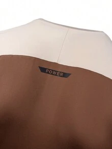 Manfinity Acti Log Men's Geometric Print Raglan Long Sleeve Casual Fitness Workout T-Shirt - Brown - View 7