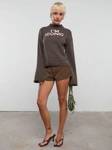 COUREZ Suéteres para mujer - Verde militar - Ver 2