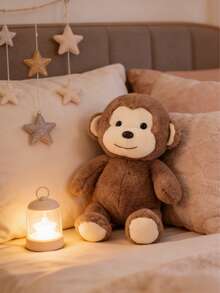 POKOJA LAND 可爱猴子毛绒玩具，猴子填充动物，绵羊毛绒玩具，适合作为女孩生日礼物、猴子毛绒抱枕或儿童节礼物 - 彩色 - 查看 7