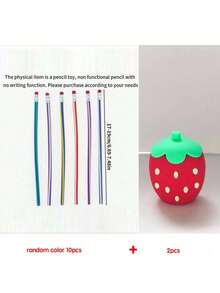 Lápices flexibles e irrompibles de colores aleatorios, adecuados como juguetes de aprendizaje y regalos de fiesta (los lápices son solo para jugar, no se recomiendan para escribir) - Multicolor - Ver 13