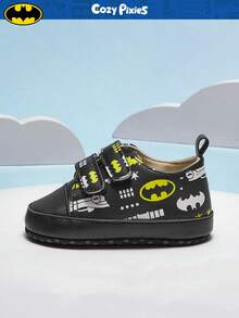 BATMAN X Cozy Pixies 一双时尚百搭的休闲软底婴儿潮童酷炫卡通趣味舒适休闲鞋/婴儿运动鞋 - 黑色 - 查看 7