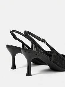 CUCCOO HITCHD 女士尖头水钻高跟鞋 - 黑色 - 查看 10